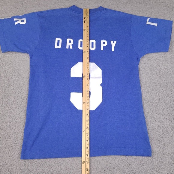 Vintage Sorority Droopy T-Shirt Adult Medium Single Stitch Blue Best USA Made - Picture 16 of 16